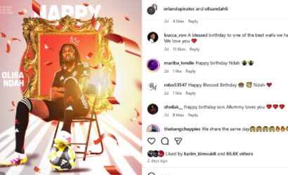 ‘The Great Wall of Orlando’: Pirates defender Olisa Ndah celebrates his birthday