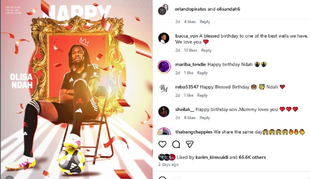 ‘The Great Wall of Orlando’: Pirates defender Olisa Ndah celebrates his birthday