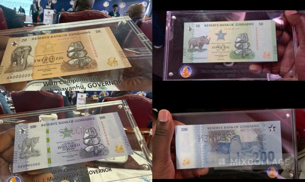 Pics: Zimbabweans React after RBZ Launches New Redesigned ZiG Notes