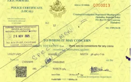 ZRP Introduces Yellow Local Police Clearance Certificate: What It Means For You