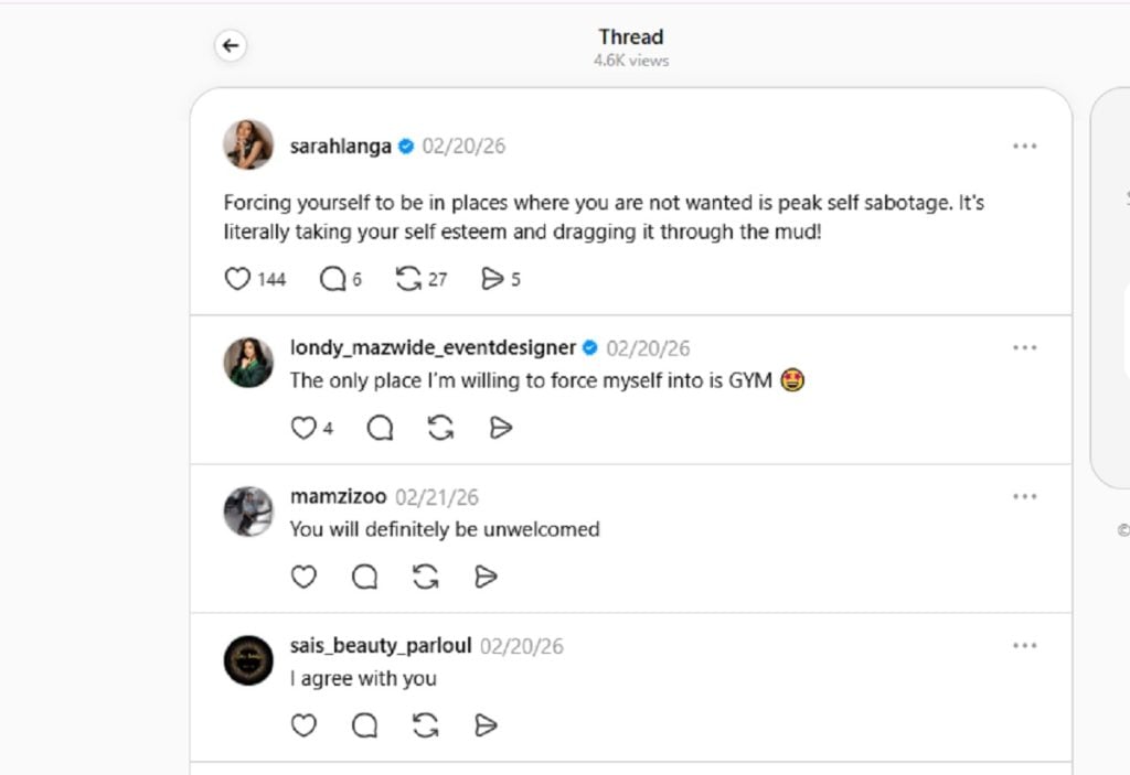 Sarah Langa and Sacha Feinberg-Mngomezulu Spark Break-Up Rumours