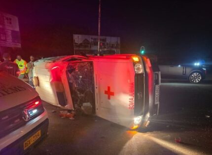 Ambulance Carrying Patient Crashes with Land Rover in Harare