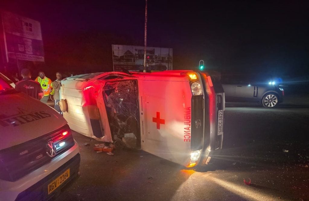 Ambulance Carrying Patient Crashes with Land Rover in Harare