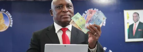Reserve Bank of Zimbabwe RBZ Governor John Mangudya Big 5 ZiG banknotes Financial Express 1280px t