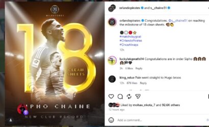 Sipho Chaine Sets New Orlando Pirates Club Record