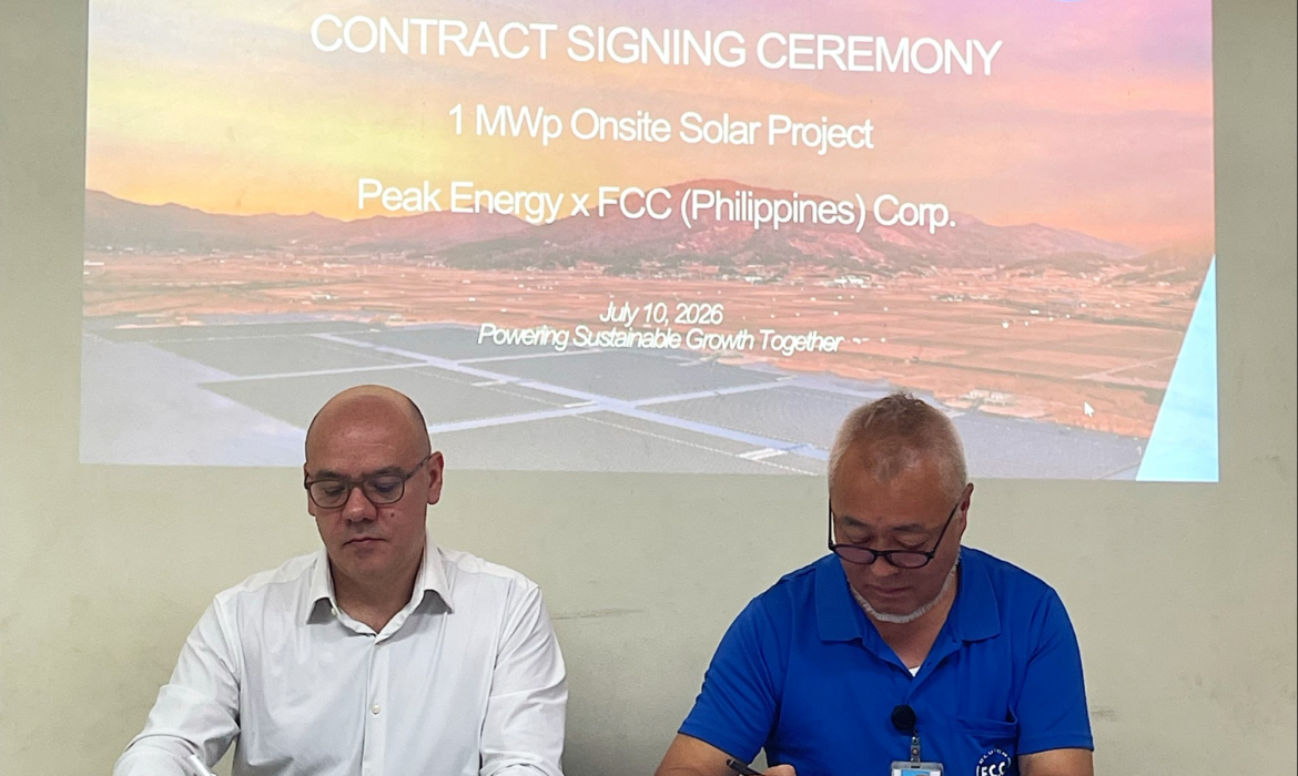 FCC Philippines, Subsidiary of Japan’s FCC CO., LTD., Global Leader in Motorcycle Clutch Systems, Signs 1,500 MWh Long-Term Solar Agreement with Peak Energy