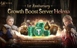 Smilegate LORDNINE Launches Pre-Registration for New Growth-Accelerated Server ‘Helena’ in Celebration of 1st Anniversary… 32,000 USDt Reward Event Underway
