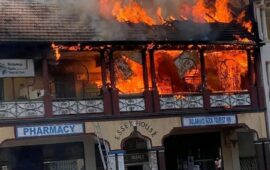 Breaking: Fire Erupts At Bulawayo Building Next To Selbourne Hotel