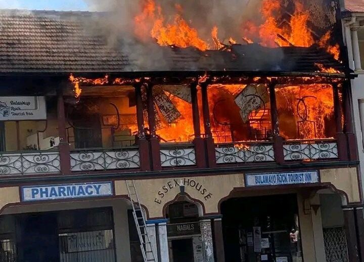 Fire Bulawayo Building zimlive