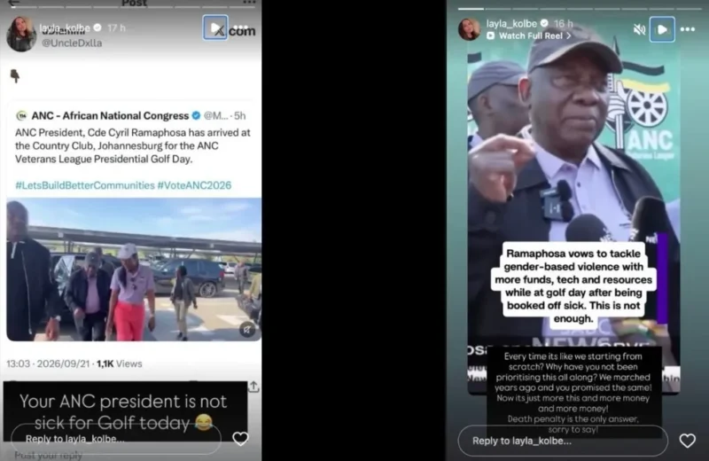 2026 09 22 not sick for golf layla kolbe calls out ramaphosa over gbvjpg 1024x683