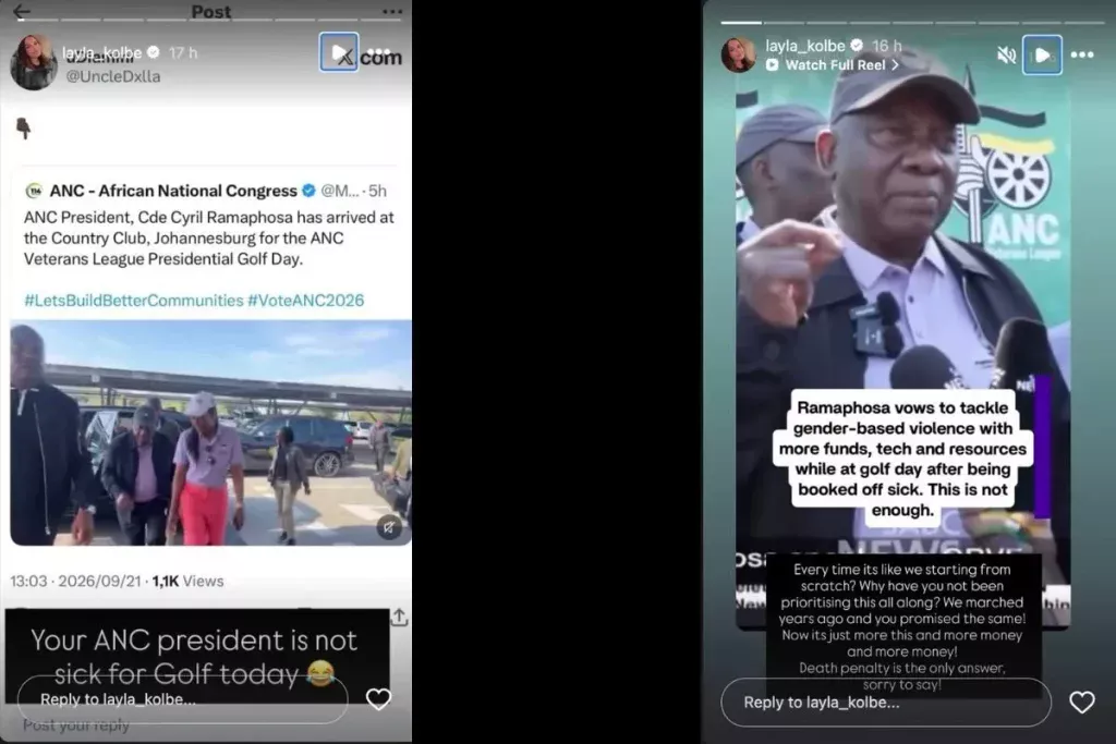 Layla Kolbe Ramaphosa GBV Crisis