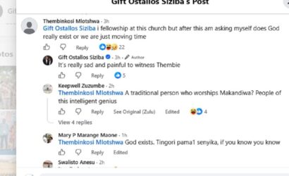 ‘Does God really exist?’ UFIC member speaks after Mnangagwa’s US$2 million donation
